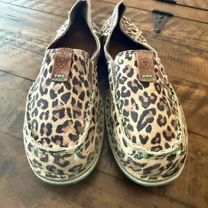 Ariat Leopard Print Cruiser Slip-On Loafers | Comfort Shoes | Size 9